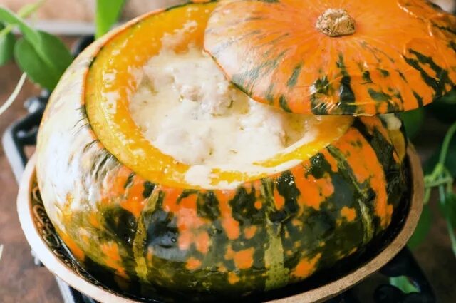 Запечь мясо овощами в тыкве. Тыква жюльен f1. тыква с курицей в духовке целиком. тыква фаршированная мясом и овощами. печеная тыква с грибами.