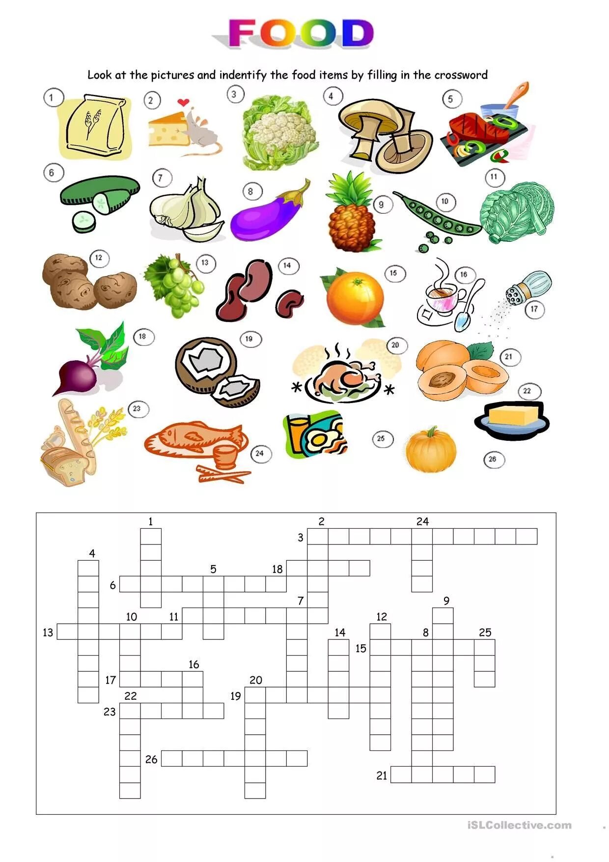 Your crossword. Задания по теме food. Упражнения по теме еда. Тема еда на английском упражнения. Кроссворд по английскому языку еда.