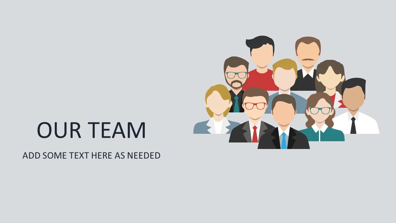 Team size. Powerpoint our team. it team template.