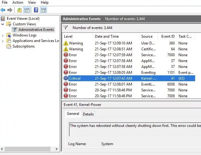 Ошибка 41 63. Код события 41 windows 10. код ошибки 41 kernel-power windows 10. коды событий windows. критическая ошибка код события 41.