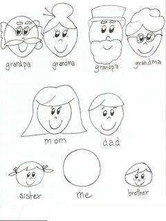 My family worksheets for kids