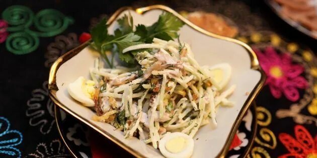 Салат из черной редьки с говядиной - рецепты Дзен