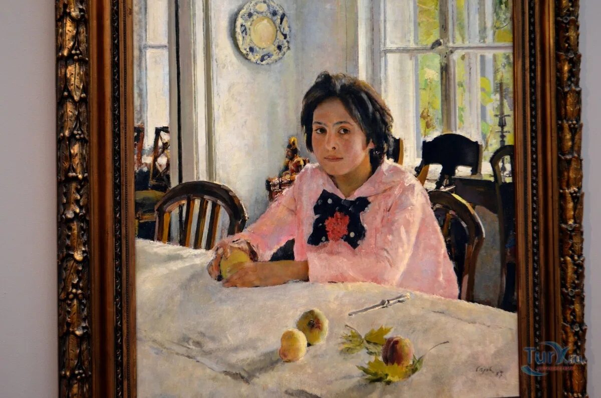 Картинная галерея девочка с персиками. Серов девочка с персиками. в серов девочка с персиками 1887.