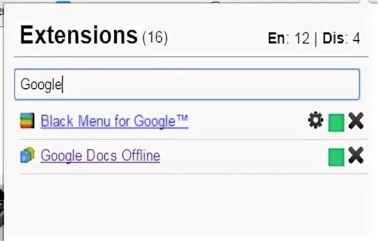 Click the extension
