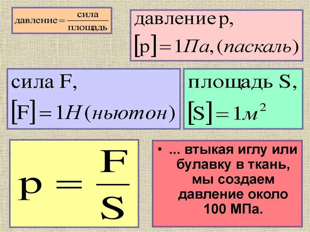 Какая формула для определения давления. Давление физика. Давление физика единица измерения. Единицы измерения давления в физике 7 класс. Давление физика 7 класс.