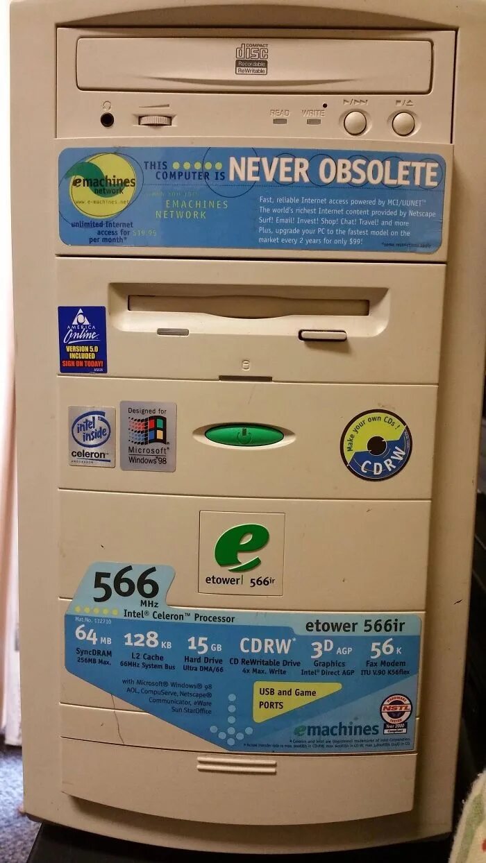 Warn 0000 version is obsolete. Rewritable. e machines never obsolete.