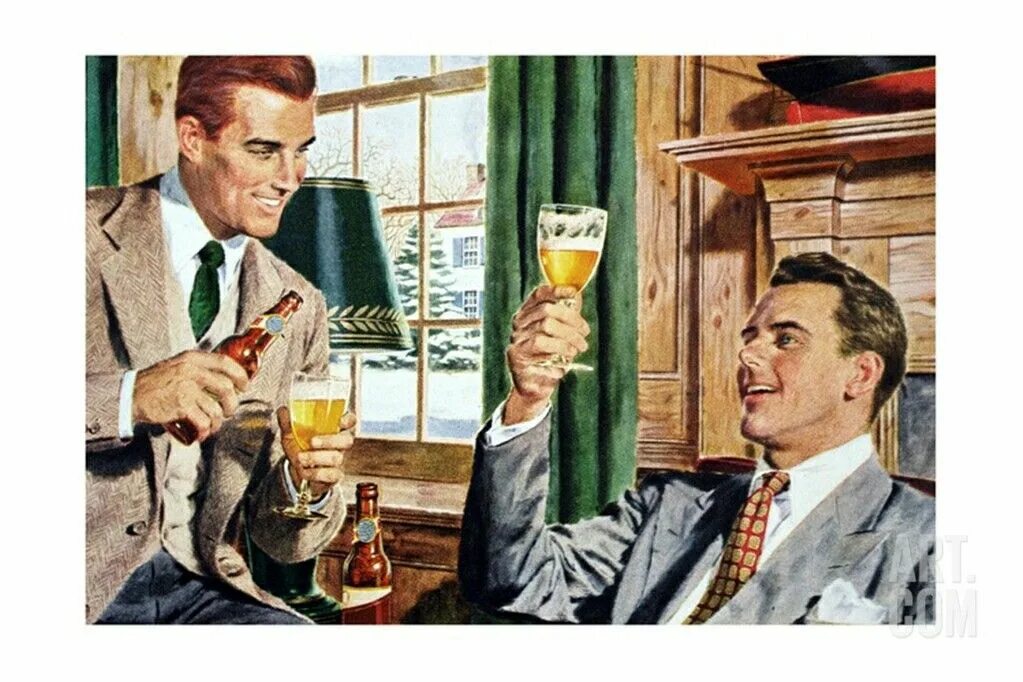 Муж пошел за пивом песня. Советские картинки с пивом. Друзья пьют пиво картина. Пивные плакаты приколы.