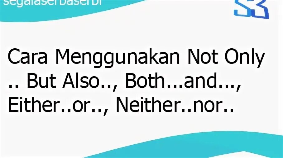 Not only but also