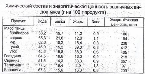 Филе хим состав