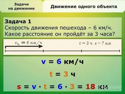 Чтобы найти движение нужно расстояние