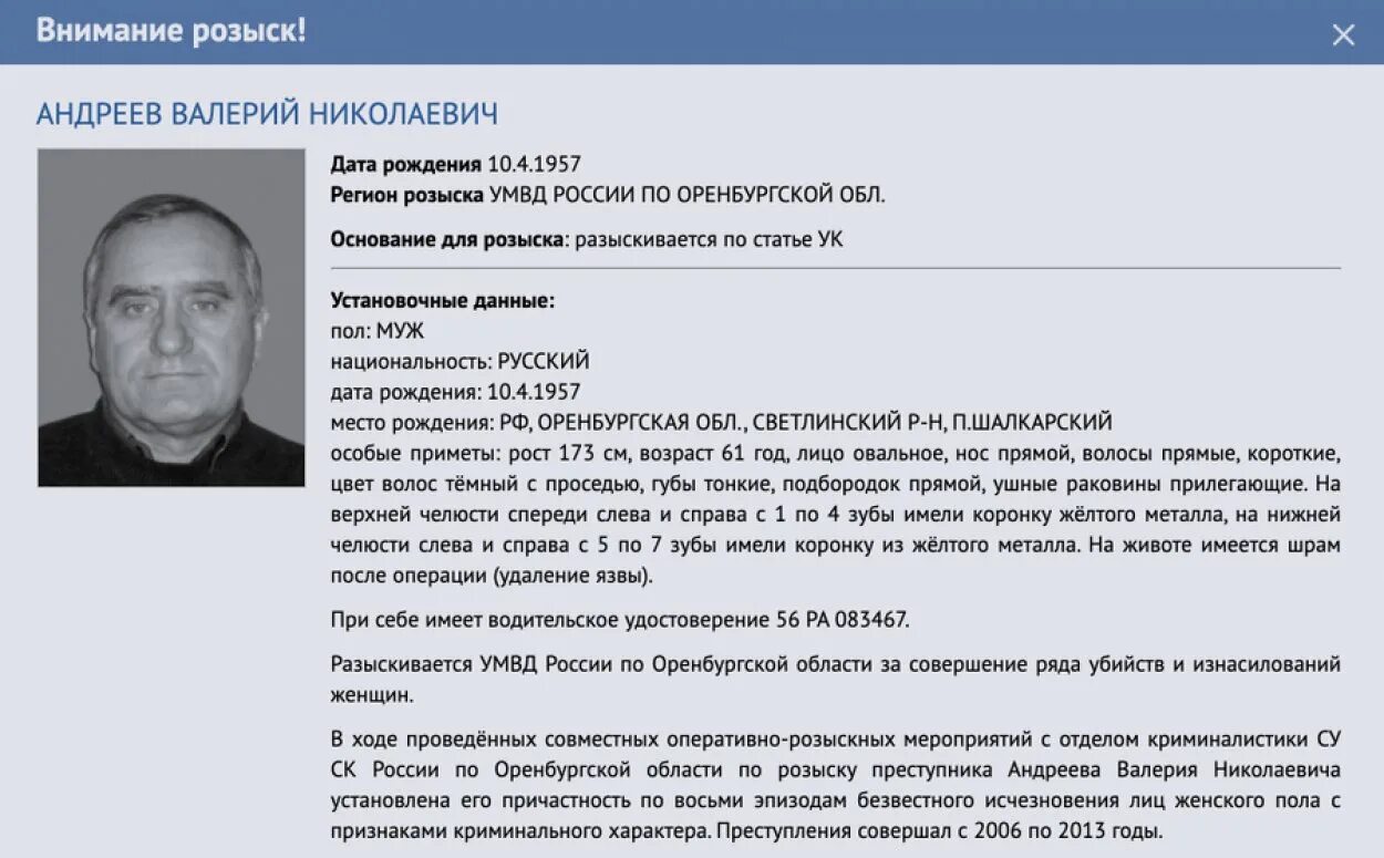 Данный пользователь находится в розыске. Данный пользователь находится в розыске