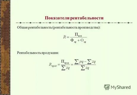 Общая рентабельность это