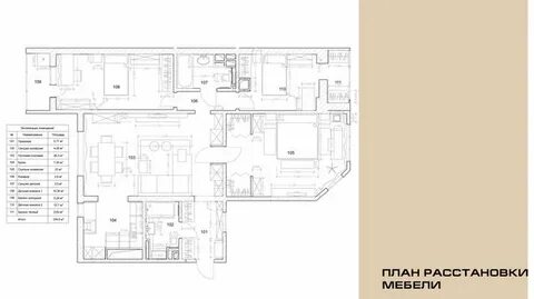 Светлая планировка квартиры