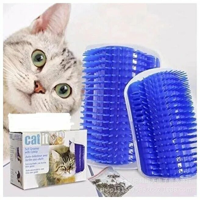 Чесалка для кошек на стену. Catit чесалка. catit массажер для кошек с креплением к стене (h431528). catit чесалка для кошек. угловая щетка-чесалка для кошек.