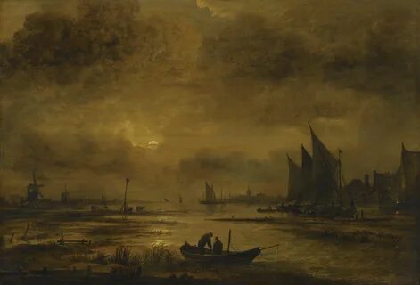 neer, aert van der a moonlit f landscape sotheby