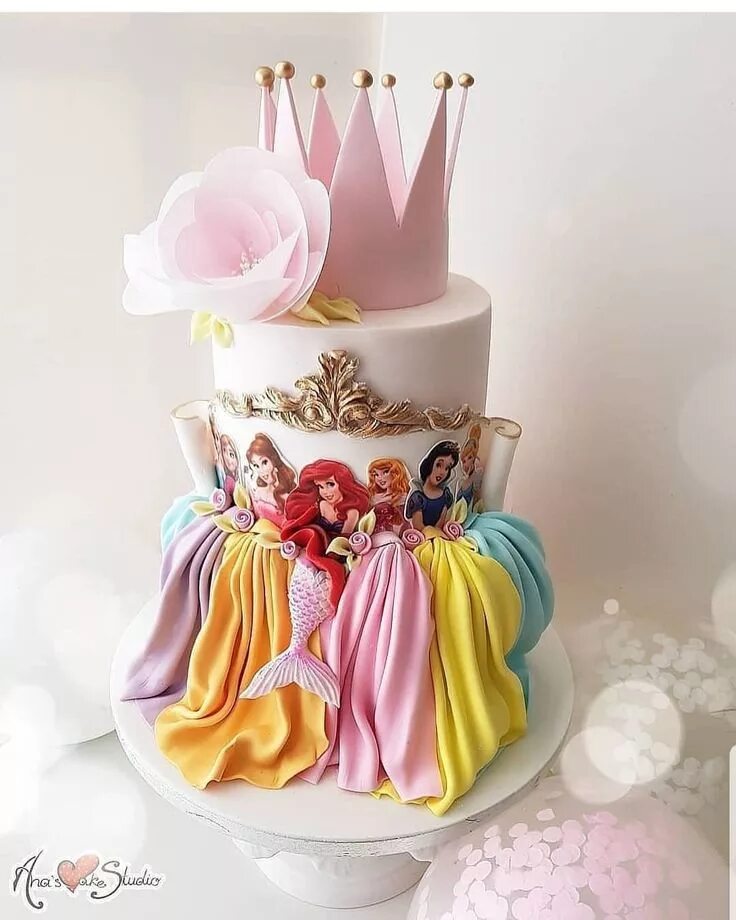 Pin by Maritza Cadillo on princesas Pig birthday cakes, Doll birthday cake, Prin