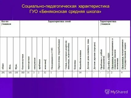 Социальная характеристика класса 3
