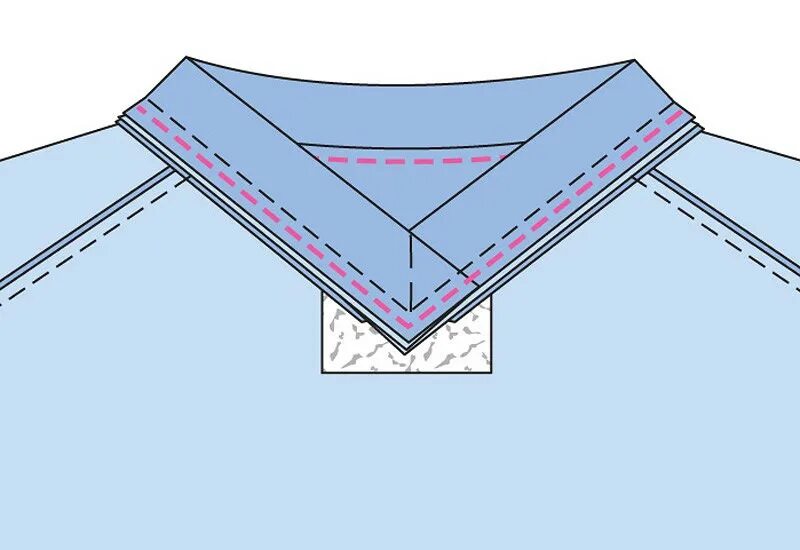 Обработка выреза горловины планкой. Обработка v образной горловины планкой. Обработка выреза горловины планкой трикотаж. Планка на горловине рубашки. Вырез с планкой