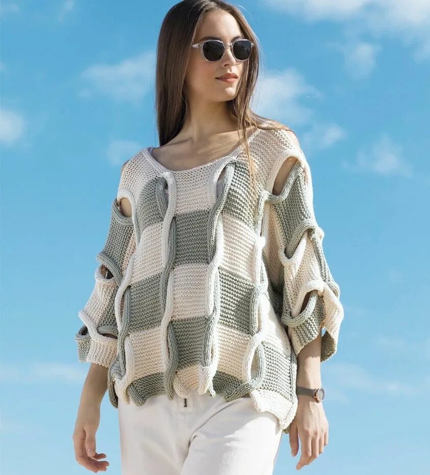 Интересные вязаные вещи. Вязаные свитера креативные. Объемный жакет. Жакет из объемной пряжи. Необычная вязаная одежда.