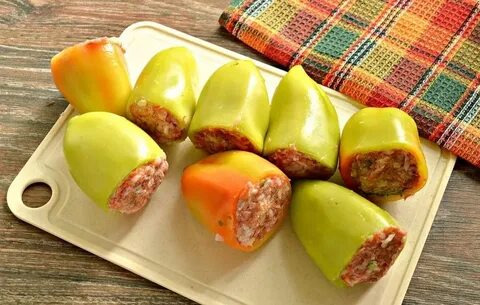 Перец фаршированный с куриным мясом