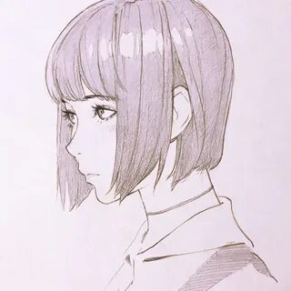 Нарисовать девочку с каре