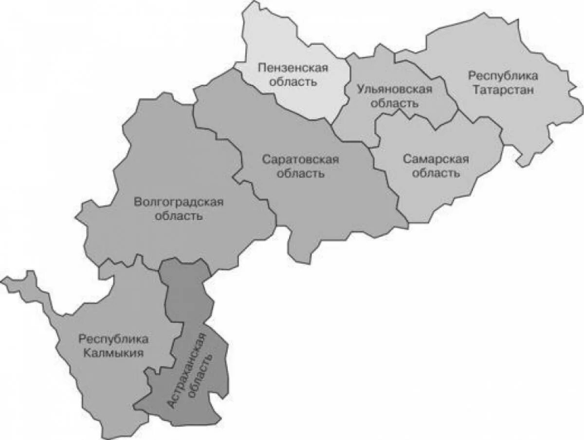 Поволжская социально. Карта Приволжского экономического района. Поволжский экономический район Пэр-Поволжье. Поволжье экономика района. Пово́лжский экономический район на карте России.