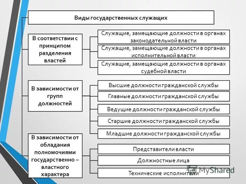 Государственные служащие по характеру должностных обязанностей. Государственные служащие по характеру должностных обязанностей