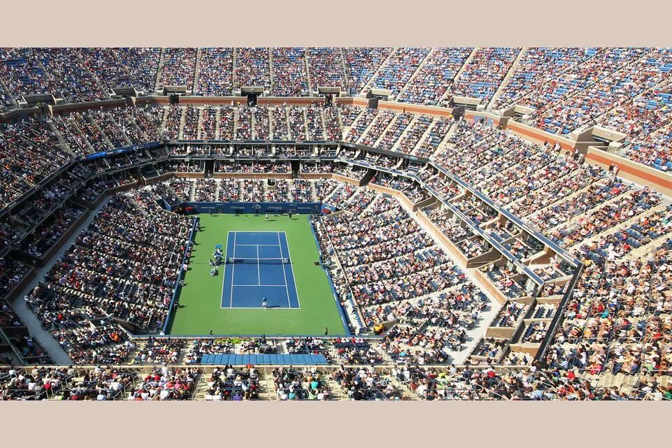 Сша опен. Стадион артура эша. us open корт. us open стадион. arthur ashe stadium, сша.