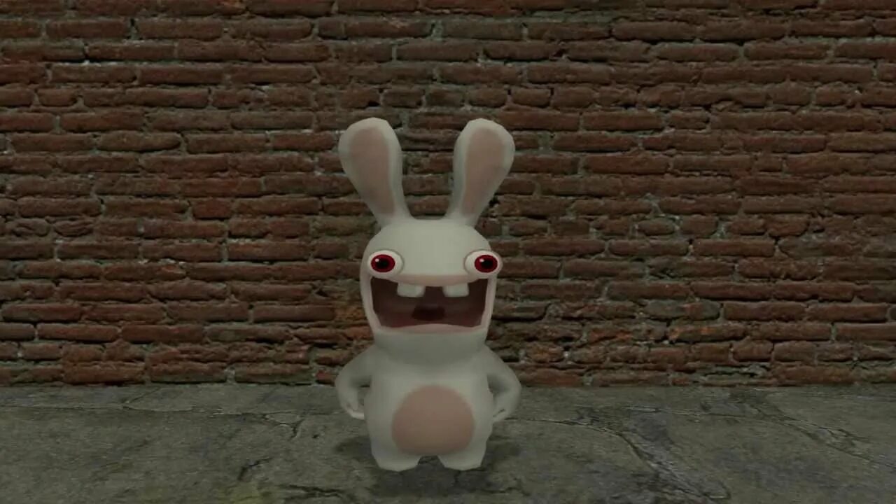 Включи про кролика. Raving Rabbids кролик улыбается. [Zetavp] Raving Rabbids Garrys Mod.