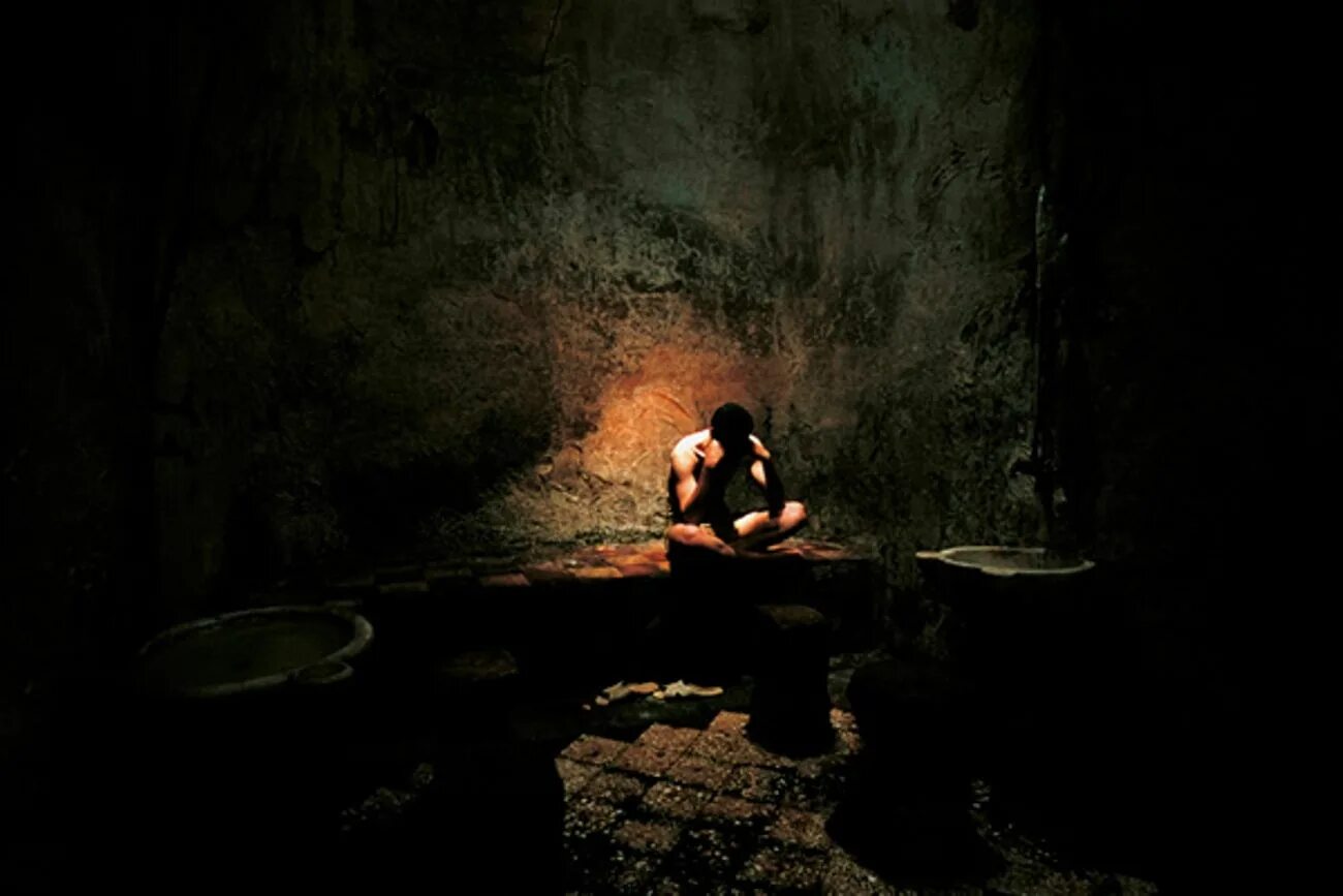 The last bath. The last bath