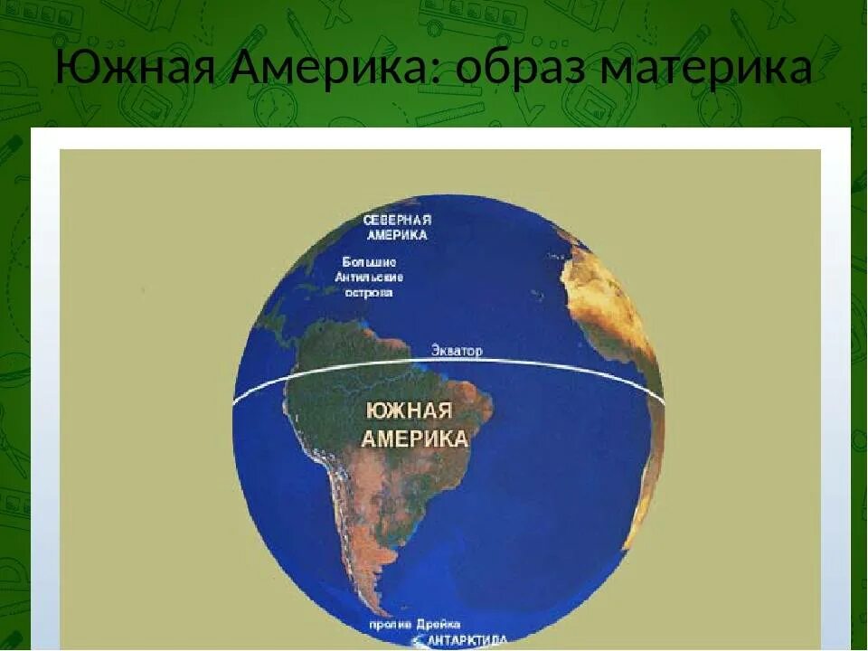 Пересекается экватором и южным тропиком