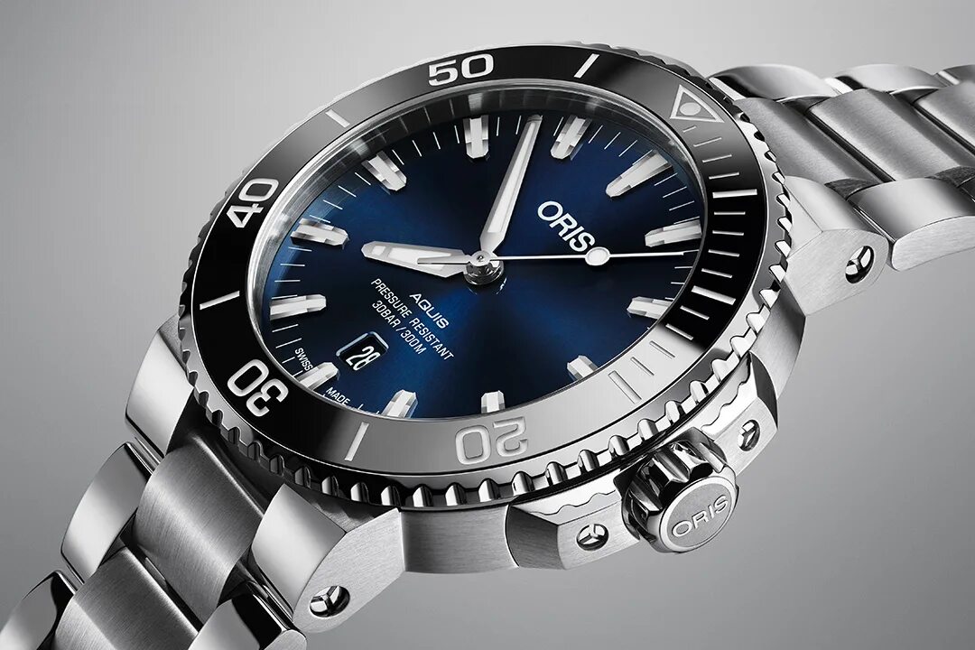 Какие часы делают. Часы oris дайверские. часы oris аквис. oris 733 7730 4135 rs. oris aquis quartz.