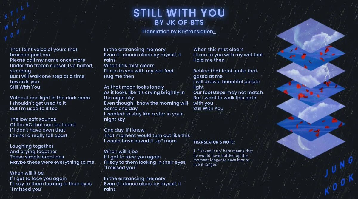 Still перевести. Still with you Jungkook текст. BTS Jungkook still with you текст. Still with you текст. Still with you Jungkook.