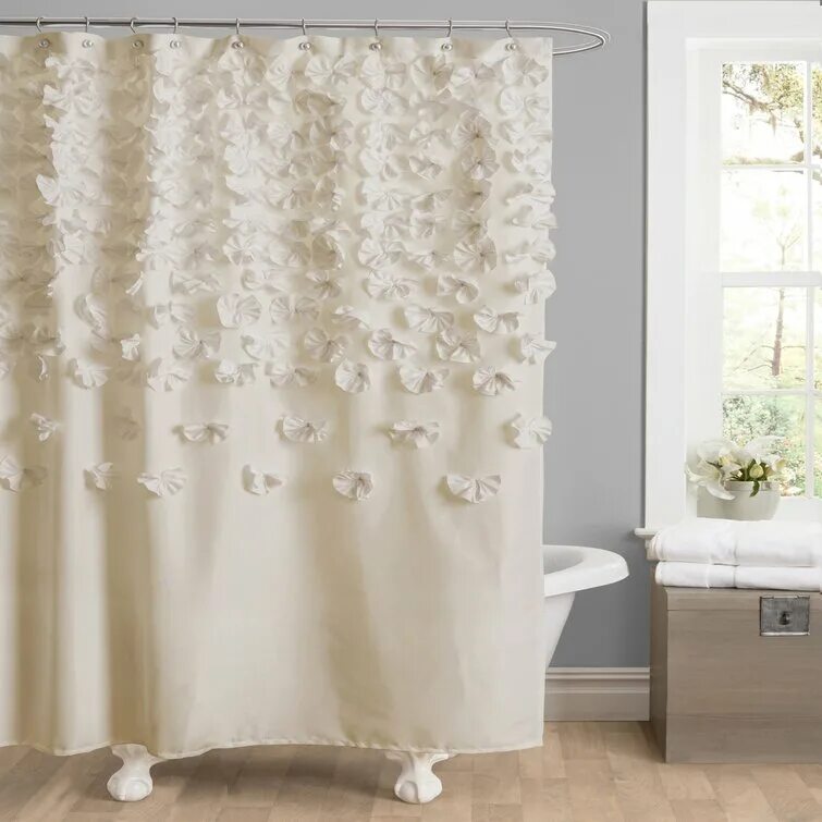 Шторки для ванны тканевые купить. Штора для ванной Curtain MC-1804073. Штора Fabric Shower Curtain. Штора для ванной с рюшами. Тканевая занавеска для ванной.