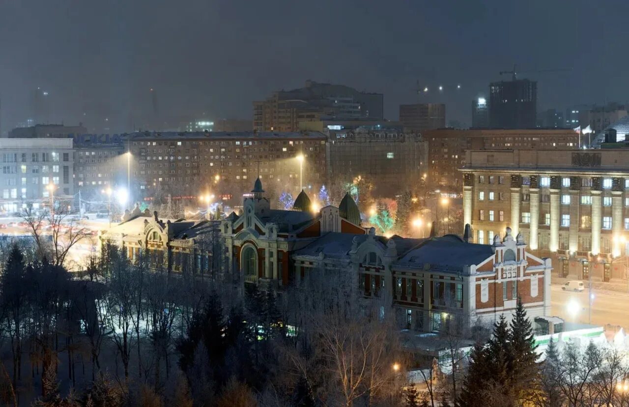 Фото снежного новосибирска
