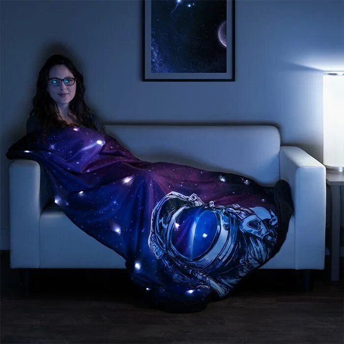 Космическое одеяло. Blanket Wrapped. Constellation Blanket. Sterilizing with haremless led for Space. Led space