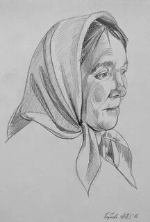 Рисование бабушки