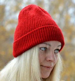 Женские шапки бини связанные спицами
