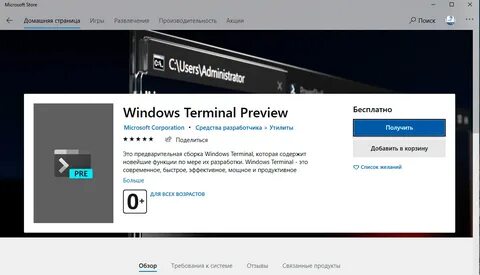 Терминал windows 10