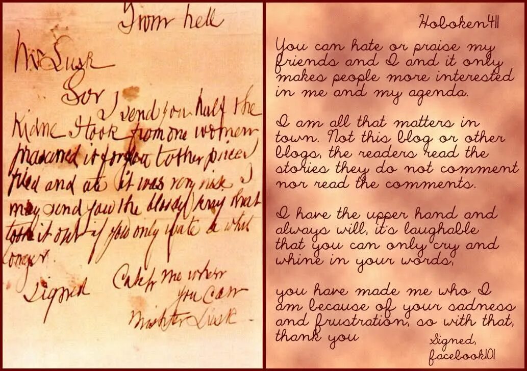 письма джека потрошителя фото. почерк джека потрошителя. письмо из ада джека потрошителя. письма потрошителя. записки джека потрошителя.