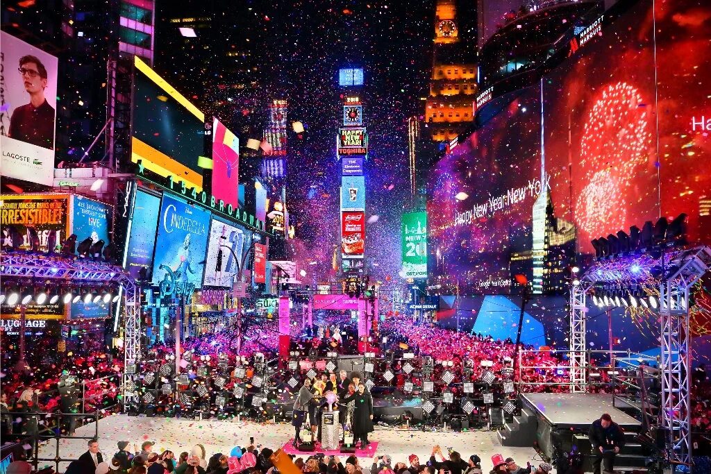 Time square new year