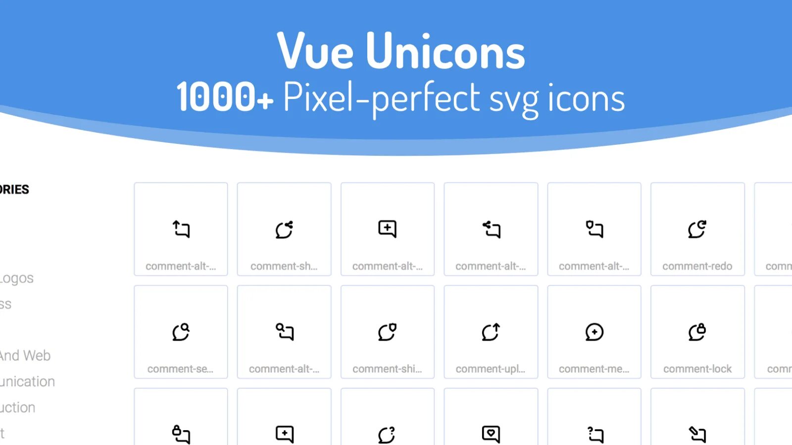 Vue icons. UNICONS. UNICON Soft. Perfect svg. UNICON Soft logo.