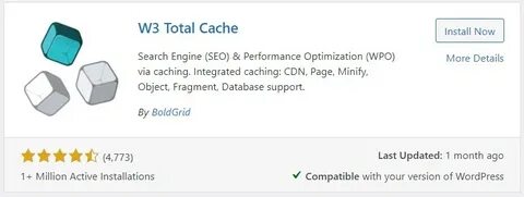 Install cache