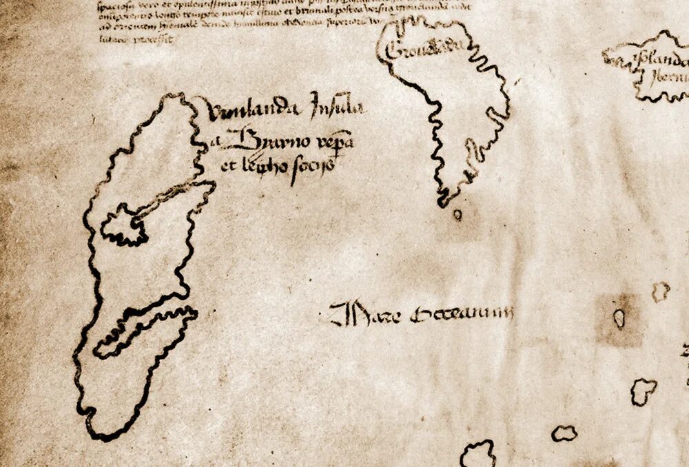 Описание винланда. Винланд на карте. Описание винланда. Описание винланда. Старинная карта викингов.