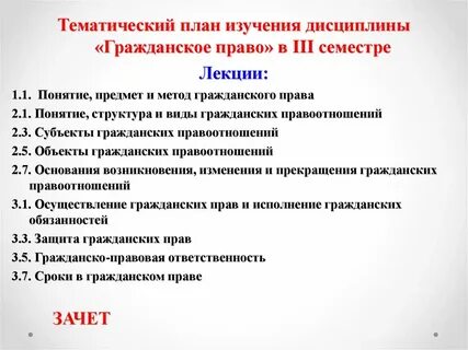 Гражданское право лекция видео