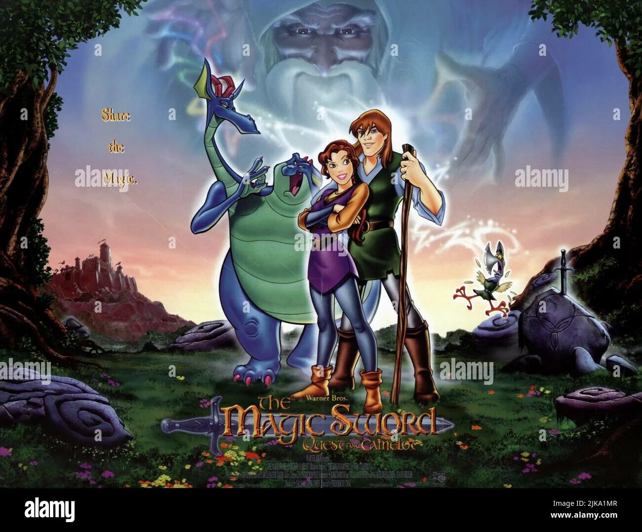 The magic sword. Волшебный меч Постер. Magic Sword Quest for Camelot.