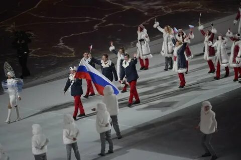 Всадник на открытии олимпиады