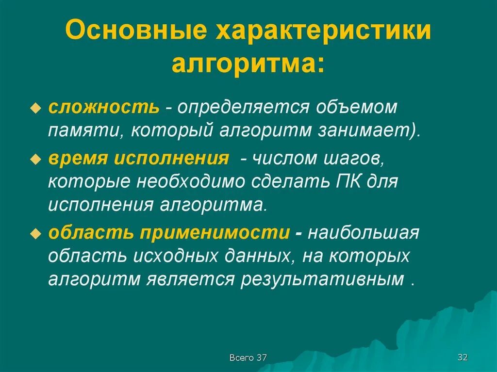 Уровни сложности алгоритмов. Основные характеристики алгоритма. Сложность алгоритма. Свойства сложности алгоритма. Оценка сложности алгоритмов.