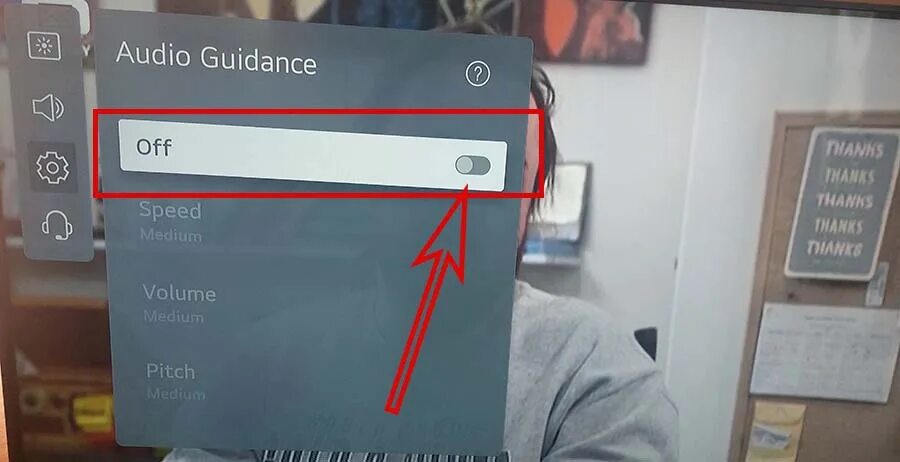 Как отключить на телевизоре lg голосовое сопровождение