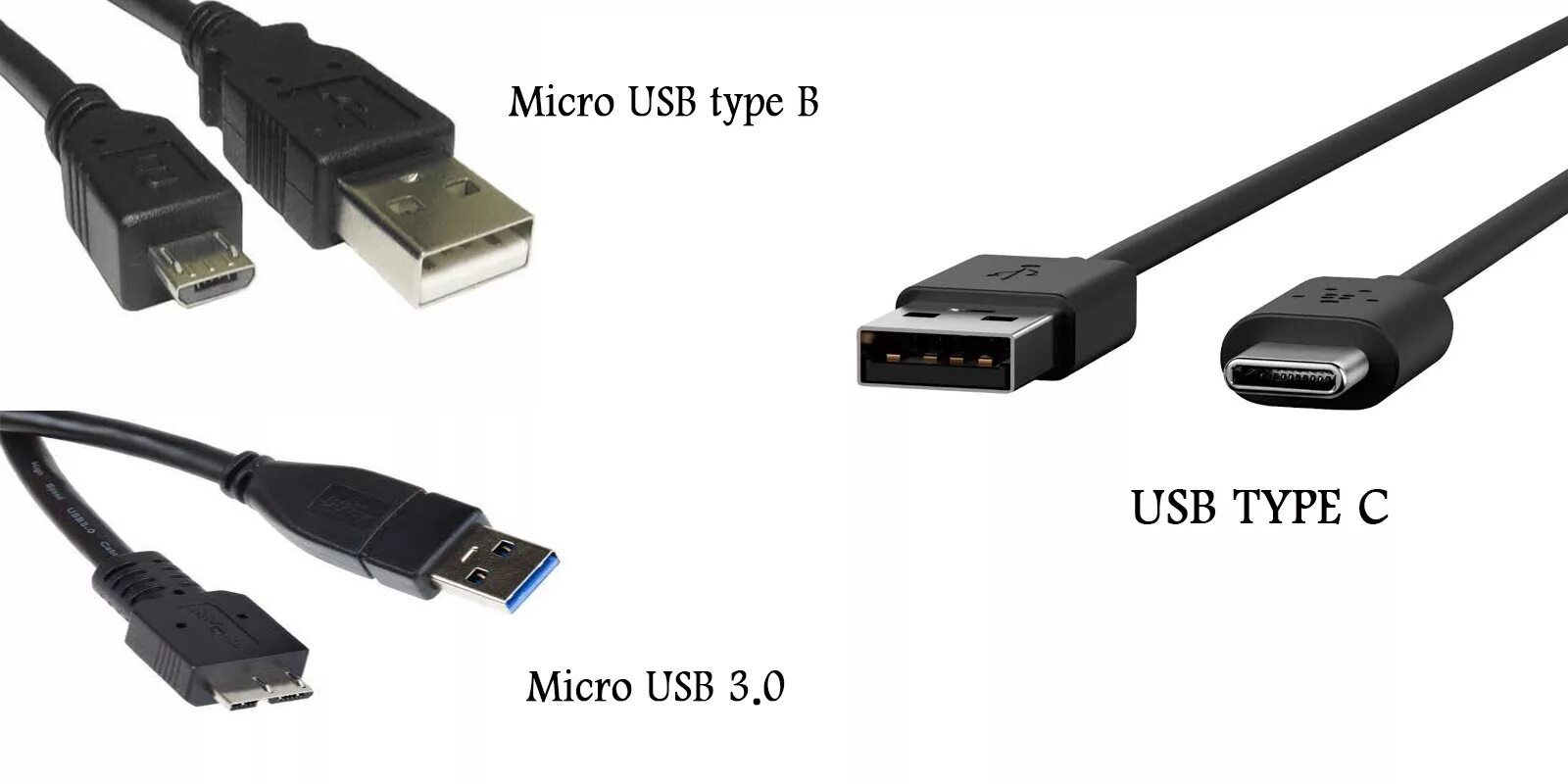 USB 2.0 Micro USB Type-c адаптер. Кабель USB 3.0 B USB Type-c. USB 2.0 Micro-b - a + Micro-b. USB Type-a, USB Type-b, USB Micro-b, USB Type-c.